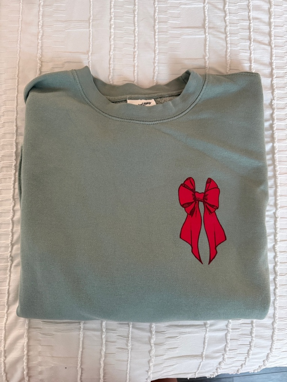 Living Fully Christmas Bow Sweatshirt